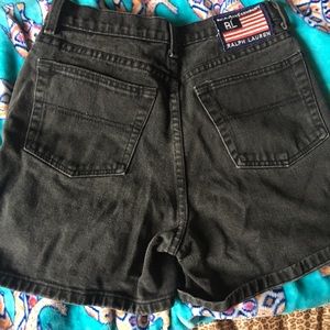 Faded black denim Ralph Lauren jean shorts size 8